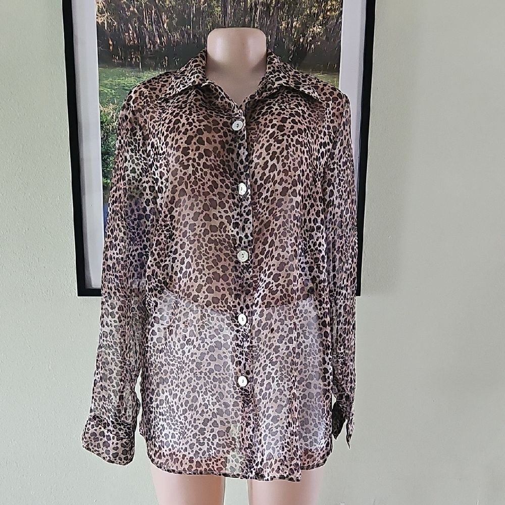 Dress Barn Animal Print Blouse